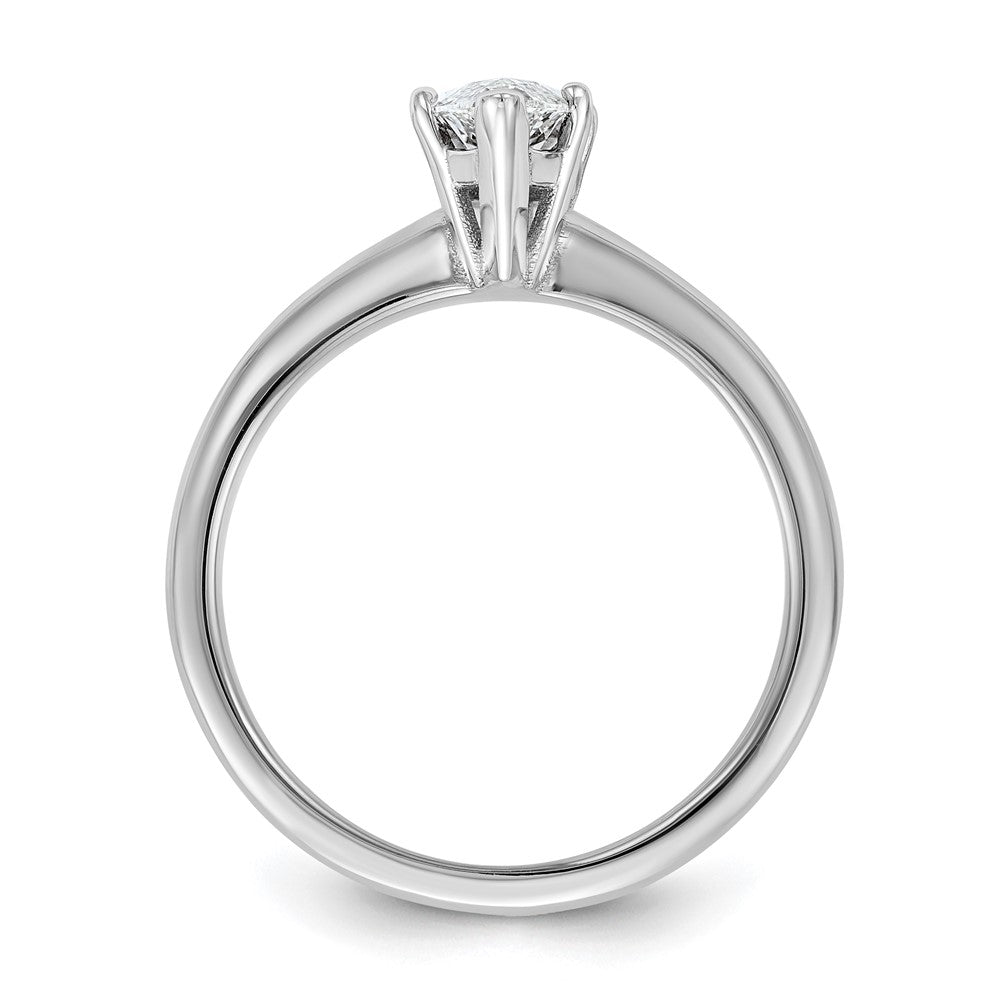 14K Weißgold 1 ct. Labor gezüchteter Diamant VS/SI+ G+ Marquise-Solitär-Verlobungsring