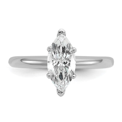 14K Weißgold 1 ct. Labor gezüchteter Diamant VS/SI+ G+ Marquise-Solitär-Verlobungsring