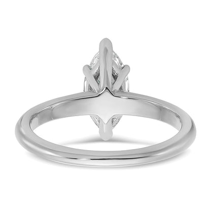 14K Weißgold 1 ct. Labor gezüchteter Diamant VS/SI+ G+ Marquise-Solitär-Verlobungsring