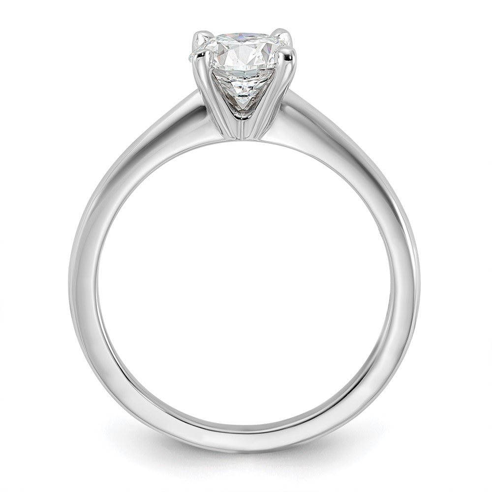 14K Weißgold Verlobungsring mit 1 ct. im Rundschliff Labordiamant, VS/SI+ G+, Solitär