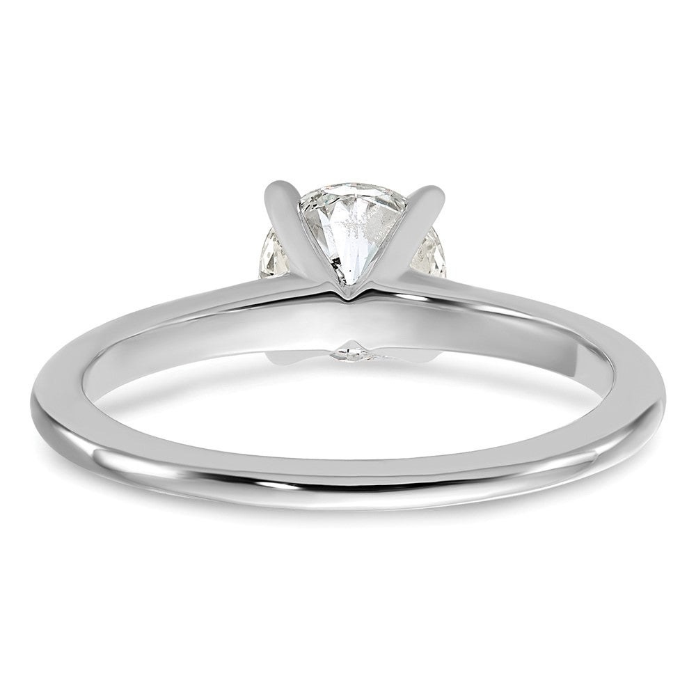 14K Weißgold Verlobungsring mit 1 ct. im Rundschliff Labordiamant, VS/SI+ G+, Solitär