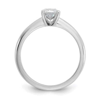 14K Weißgold Verlobungsring mit 1 ct. zertifiziertem, im Labor gezüchtetem Diamant VS/SI+ G+ im Radiant-Solitär-Schliff