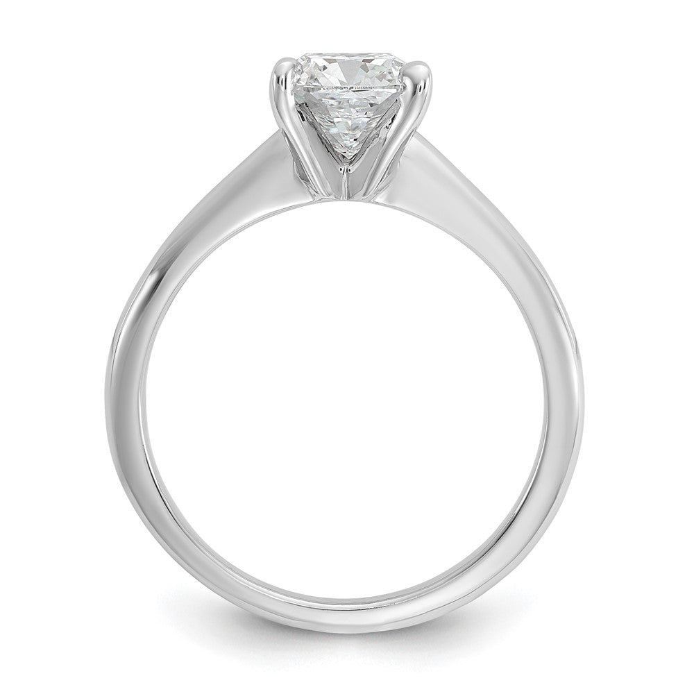14K Weißgold Verlobungsring mit 1,5 ct. Labordiamant VS/SI+ G+ im Kissenschliff, Solitär