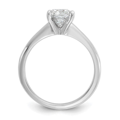 14K Weißgold 1,5 ct. zertifizierter, im Labor gezüchteter Diamant VS/SI+ G+ Cushion-Solitär-Verlobungsring
