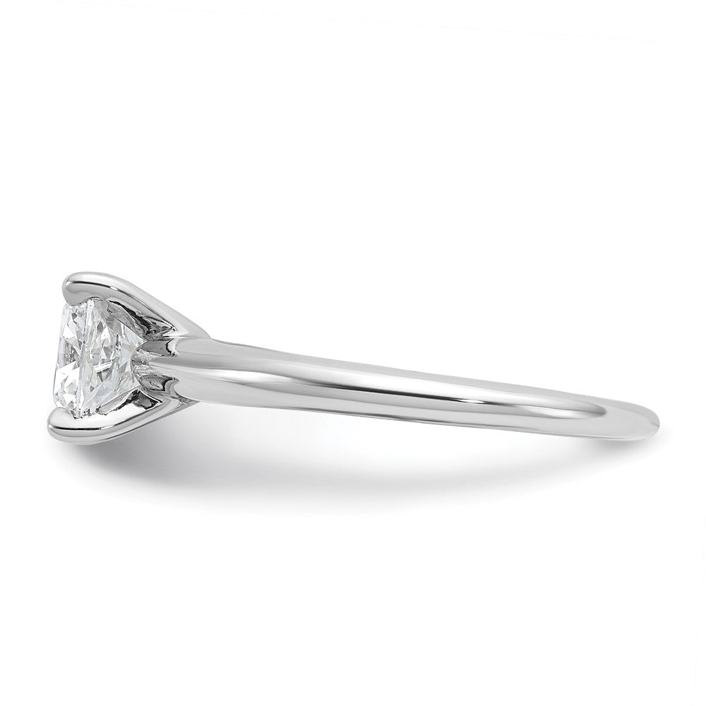 14K Weißgold 1,5 ct. zertifizierter, im Labor gezüchteter Diamant VS/SI+ G+ Cushion-Solitär-Verlobungsring