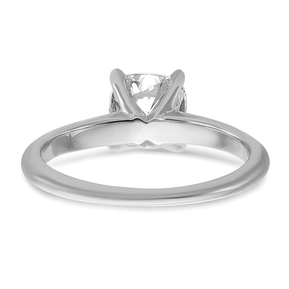 14K Weißgold 1,5 ct. zertifizierter, im Labor gezüchteter Diamant VS/SI+ G+ Cushion-Solitär-Verlobungsring