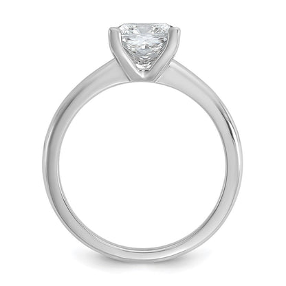 14K Weißgold 1,5 ct. zertifizierter im Labor gezüchteter Diamant VS/SI+ G+ Princess-Solitär-Verlobungsring