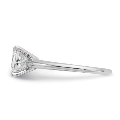 14K Weißgold 1,5 ct. Labor gezüchteter Diamant VS/SI+ G+ Princess-Solitär Verlobungsring