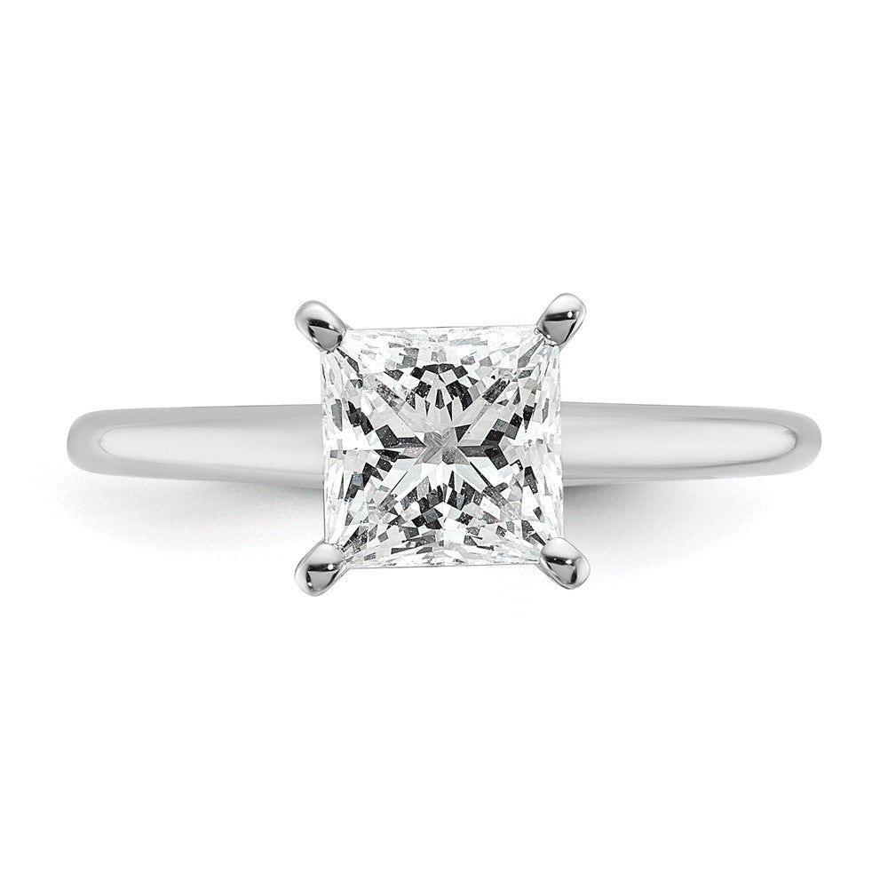 14K Weißgold 1,5 ct. Labor gezüchteter Diamant VS/SI+ G+ Princess-Solitär Verlobungsring