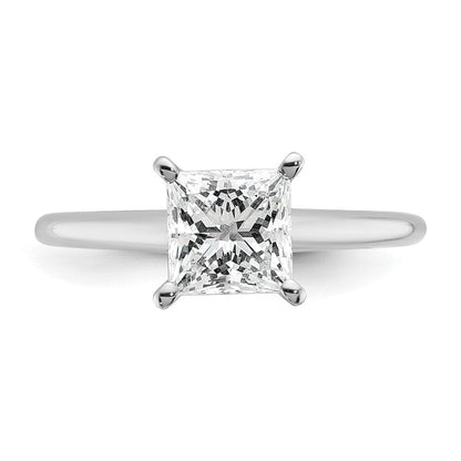 14K Weißgold 1,5 ct. Labor gezüchteter Diamant VS/SI+ G+ Princess-Solitär Verlobungsring