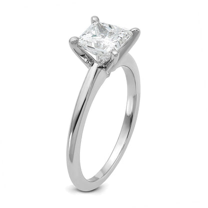 14K Weißgold 1,5 ct. Labor gezüchteter Diamant VS/SI+ G+ Princess-Solitär Verlobungsring