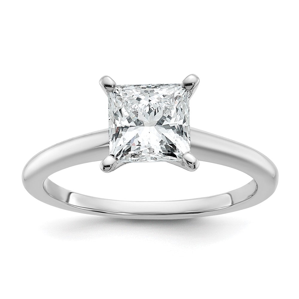 14K Weißgold 1,5 ct. Labor gezüchteter Diamant VS/SI+ G+ Princess-Solitär Verlobungsring