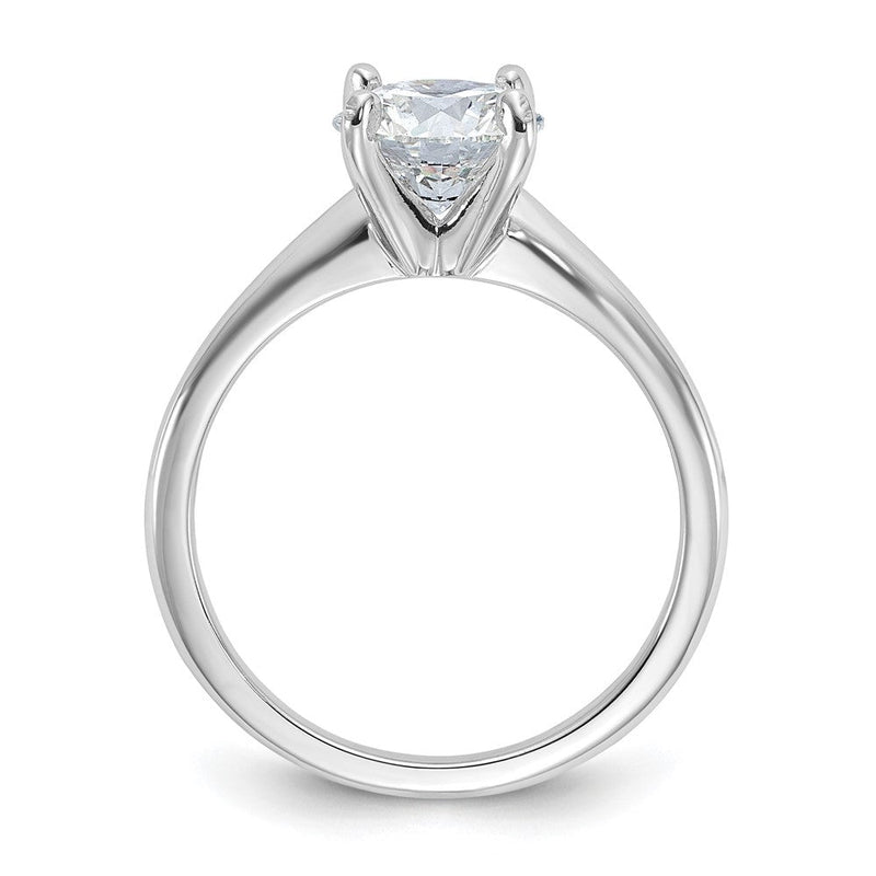 14K Weißgold 1 1/2 Karat Zertifiziert Im Labor Gezüchtet Diamant Vs+ F+ Rund Komplett Solitär Verlobungsring