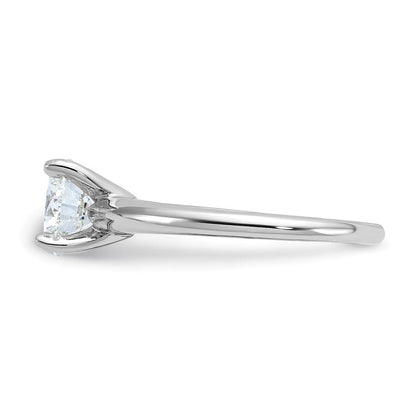 14K Weißgold 1,5 ct. Labordiamant VS/SI+ G+ Rund Solitär Verlobungsring