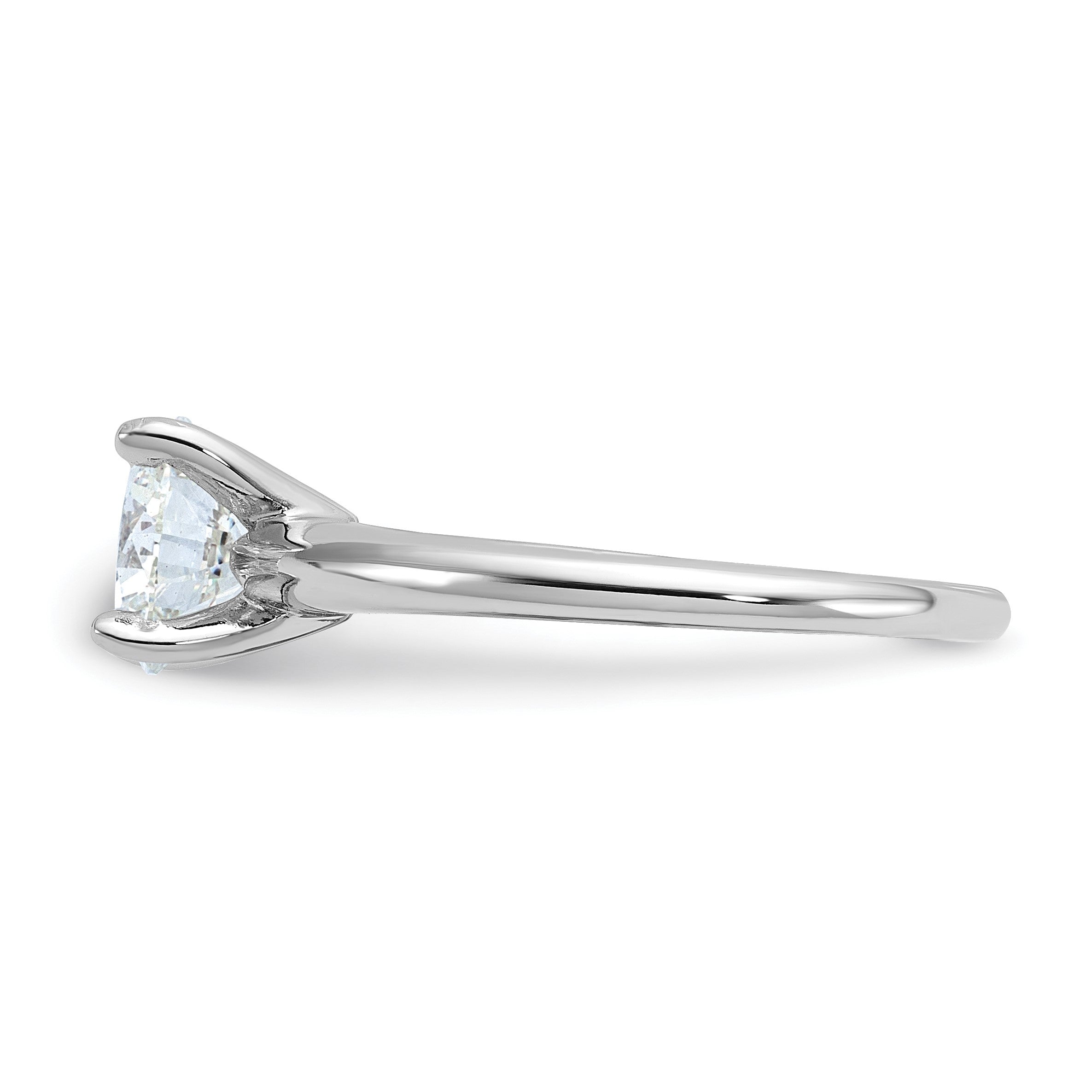 14K Weißgold 1,5 ct. Labordiamant VS/SI+ G+ Rund Solitär Verlobungsring