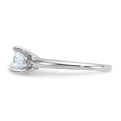 14K Weißgold 1,5 ct. Labordiamant VS/SI+ G+ Rund Solitär Verlobungsring