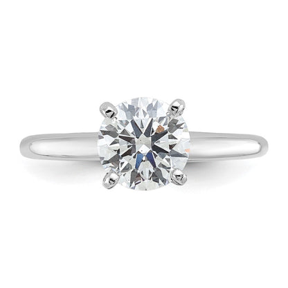 14K Weißgold 1,5 ct. zertifizierter kompletter im Labor gezüchteter Diamant VS/SI+ G+ Rund Solitär Verlobungsring