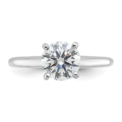 14K Weißgold 1,5 ct. Labordiamant VS/SI+ G+ Rund Solitär Verlobungsring