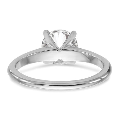 14K Weißgold 1,5 ct. Labordiamant VS/SI+ G+ Rund Solitär Verlobungsring
