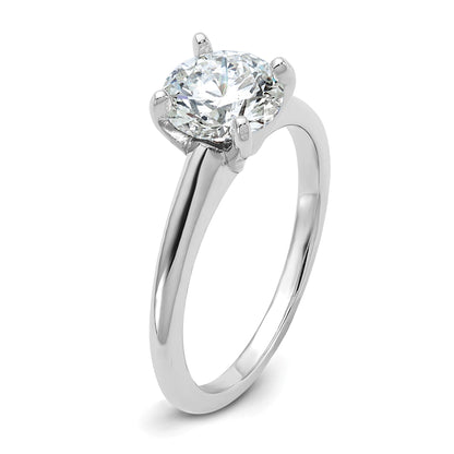 14K Weißgold 1,5 ct. Labordiamant VS/SI+ G+ Rund Solitär Verlobungsring