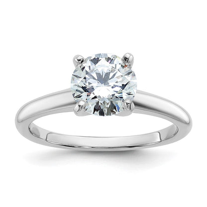 14K Weißgold 1,5 ct. Labordiamant VS/SI+ G+ Rund Solitär Verlobungsring