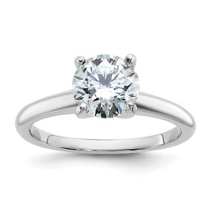 14K Weißgold 1,5 ct. Labordiamant VS/SI+ G+ Rund Solitär Verlobungsring