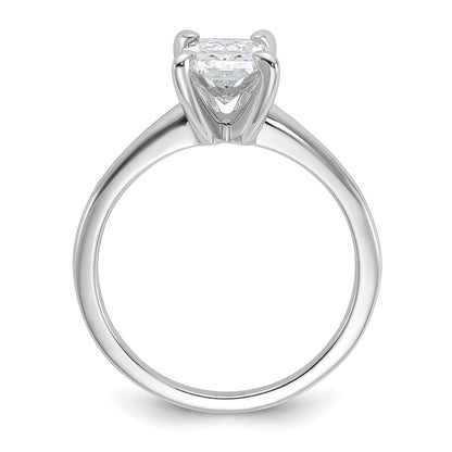 14K Weißgold 1,5 ct. zertifizierter im Labor gezüchteter Diamant VS/SI+ G+ Radiant-Solitär-Verlobungsring