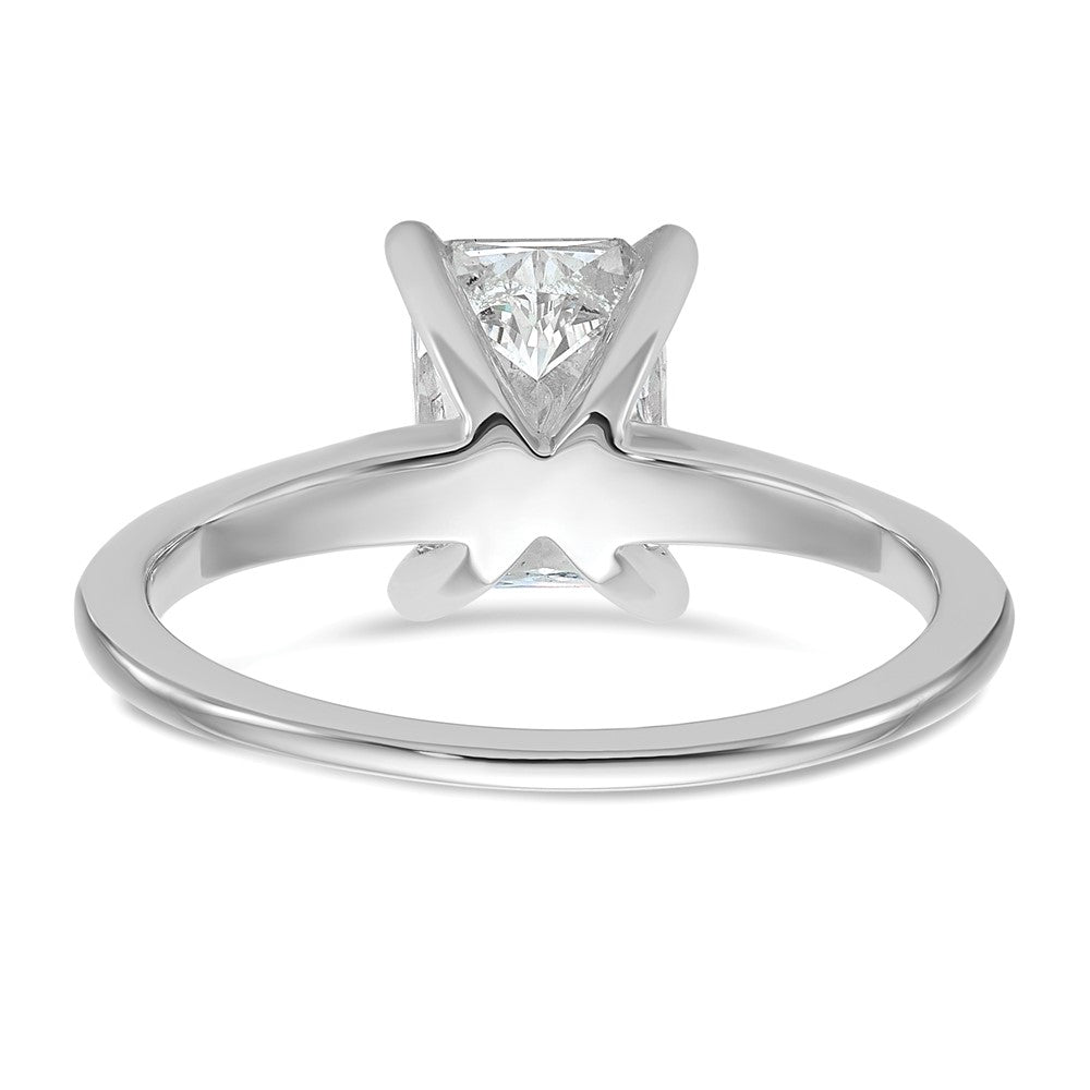 14K Weißgold 1,5 ct. zertifizierter im Labor gezüchteter Diamant VS/SI+ G+ Radiant-Solitär-Verlobungsring