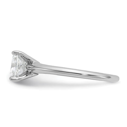 14K Weißgold Solitär-Ring mit 2,00-2,25 ct. Diamant im Kissenschliff, Labor gezüchtet, VS/SI FGH