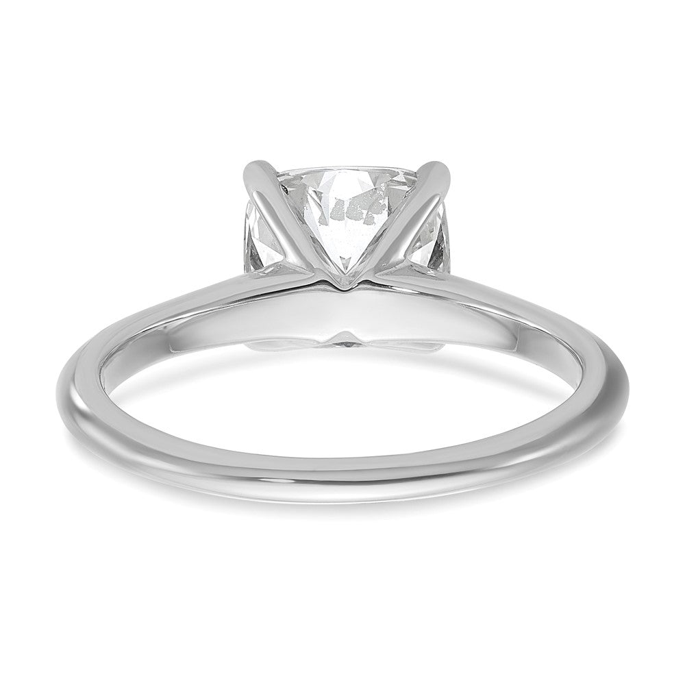 14K Weißgold Solitär-Ring mit 2,00-2,25 ct. Diamant im Kissenschliff, Labor gezüchtet, VS/SI FGH