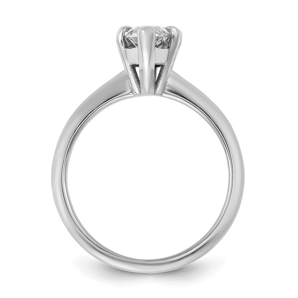 14K Weißgold 2 ct. zertifizierter, im Labor gezüchteter Diamant VS/SI+ G+ Marquise-Solitär-Verlobungsring