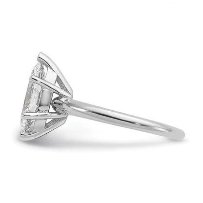 14K Weißgold 2 ct. zertifizierter, im Labor gezüchteter Diamant VS/SI+ G+ Marquise-Solitär-Verlobungsring
