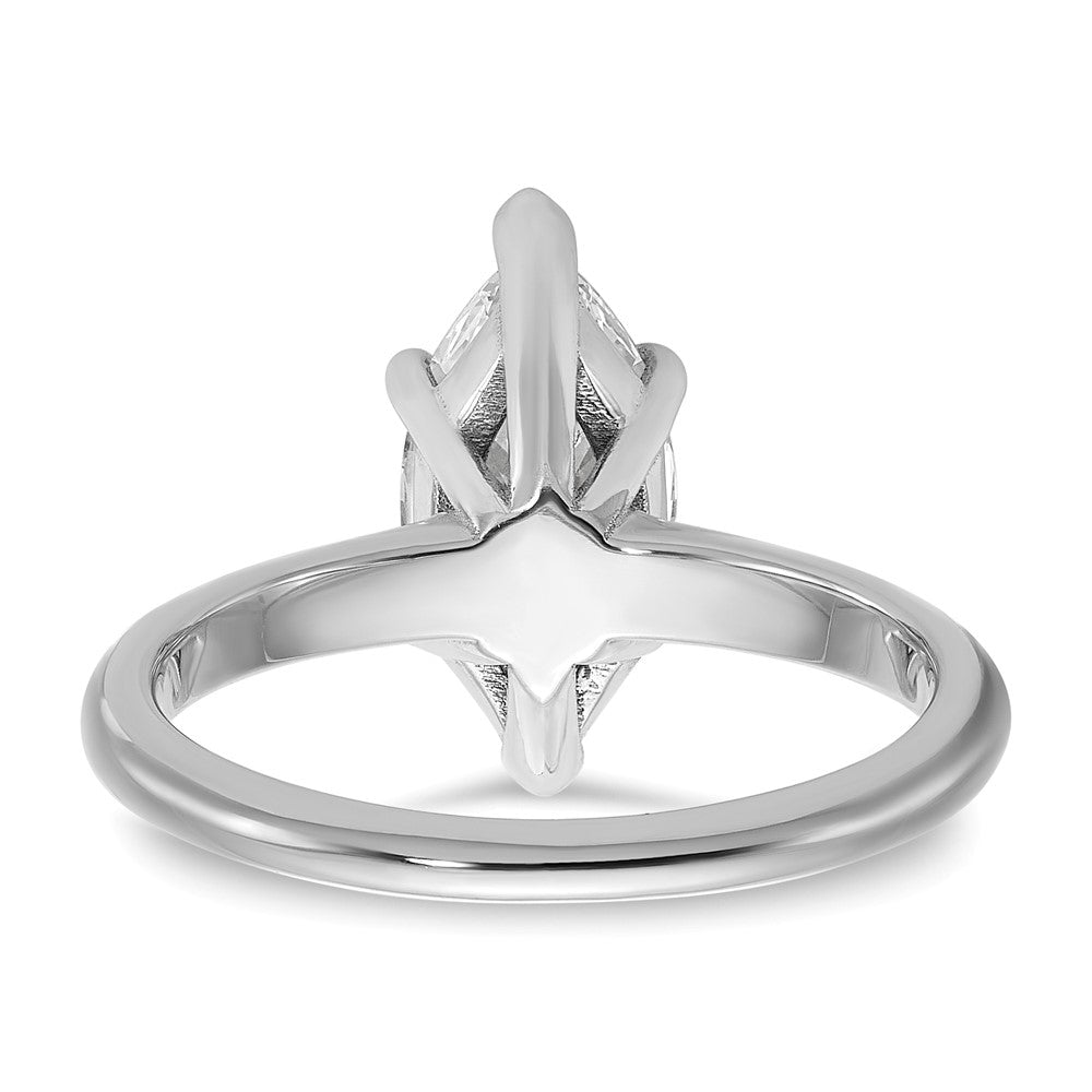 14K Weißgold 2 ct. zertifizierter, im Labor gezüchteter Diamant VS/SI+ G+ Marquise-Solitär-Verlobungsring