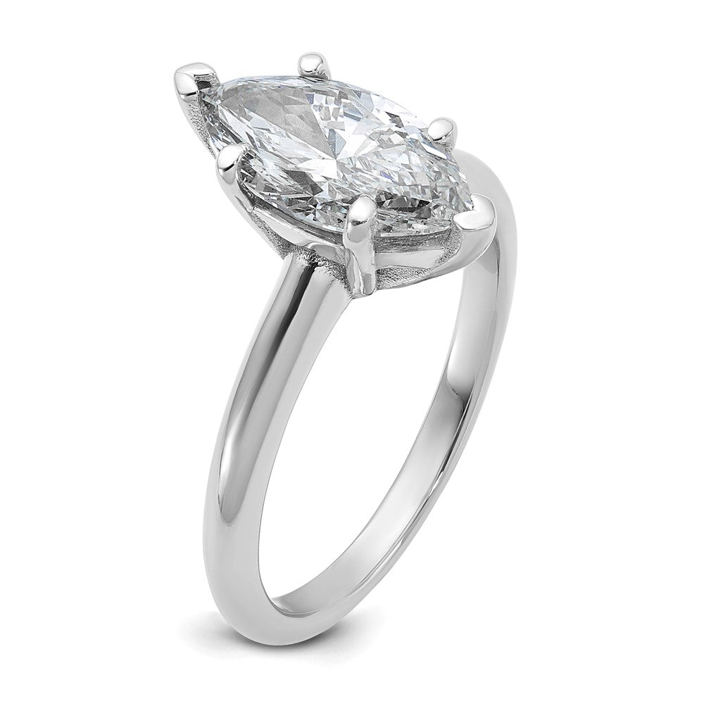 14K Weißgold 2 ct. Labor gezüchteter Diamant VS/SI+ G+ Marquise-Solitär-Verlobungsring