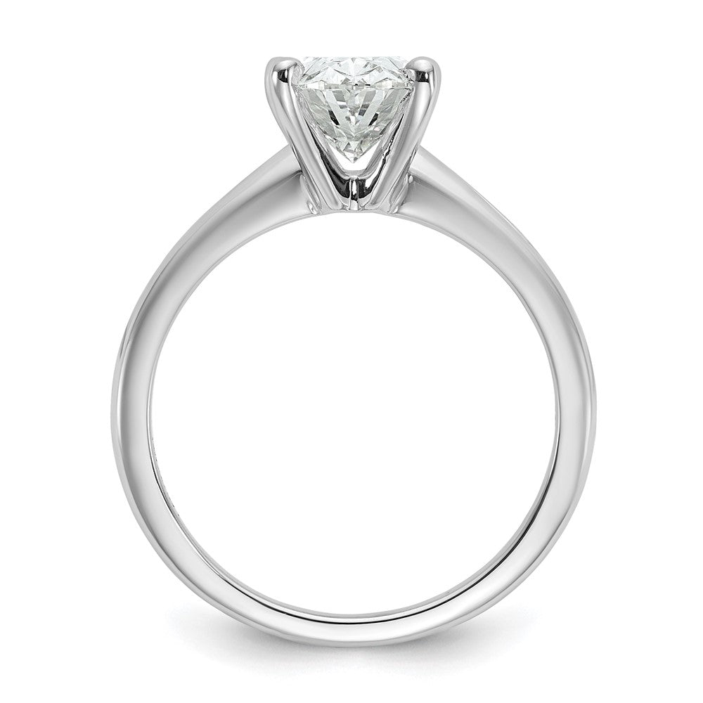 14K Weißgold 2 ct. zertifizierter Labor-Diamant VS/SI+ G+ Oval Solitär Verlobungsring