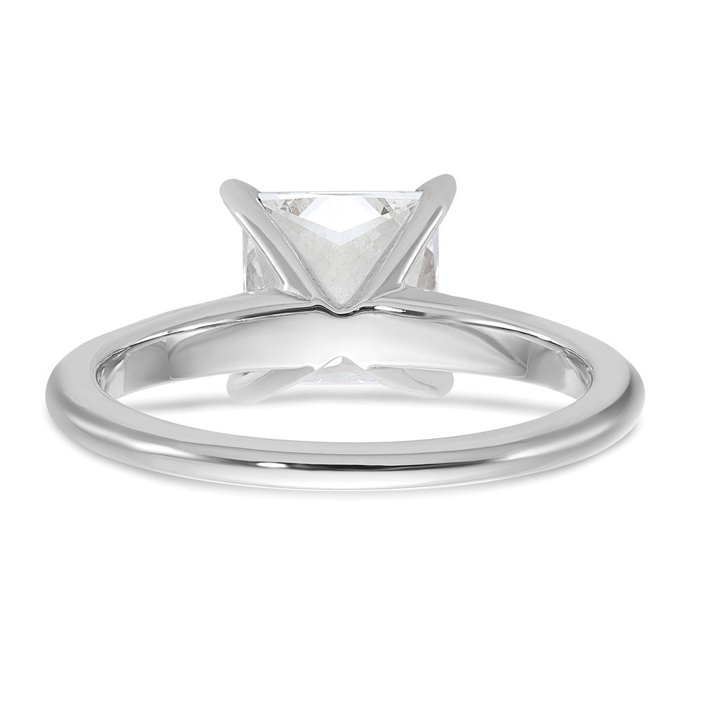 14K Weißgold Verlobungsring mit 2 ct. Labor-gezüchtetem Diamant VS/SI+ G+ im Princess-Solitär-Schliff