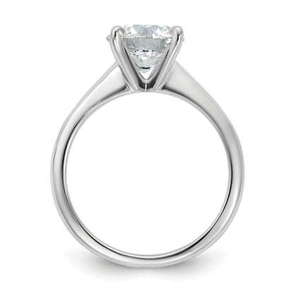 14K Weißgold 2 ct. Labor-Diamant VS/SI+ G+ Rund Solitär Verlobungsring