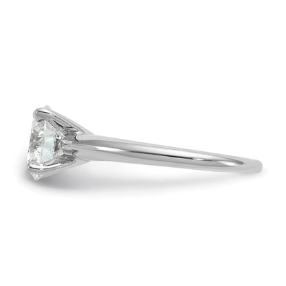 14K Weißgold 2 ct. Labor-Diamant VS/SI+ G+ Rund Solitär Verlobungsring