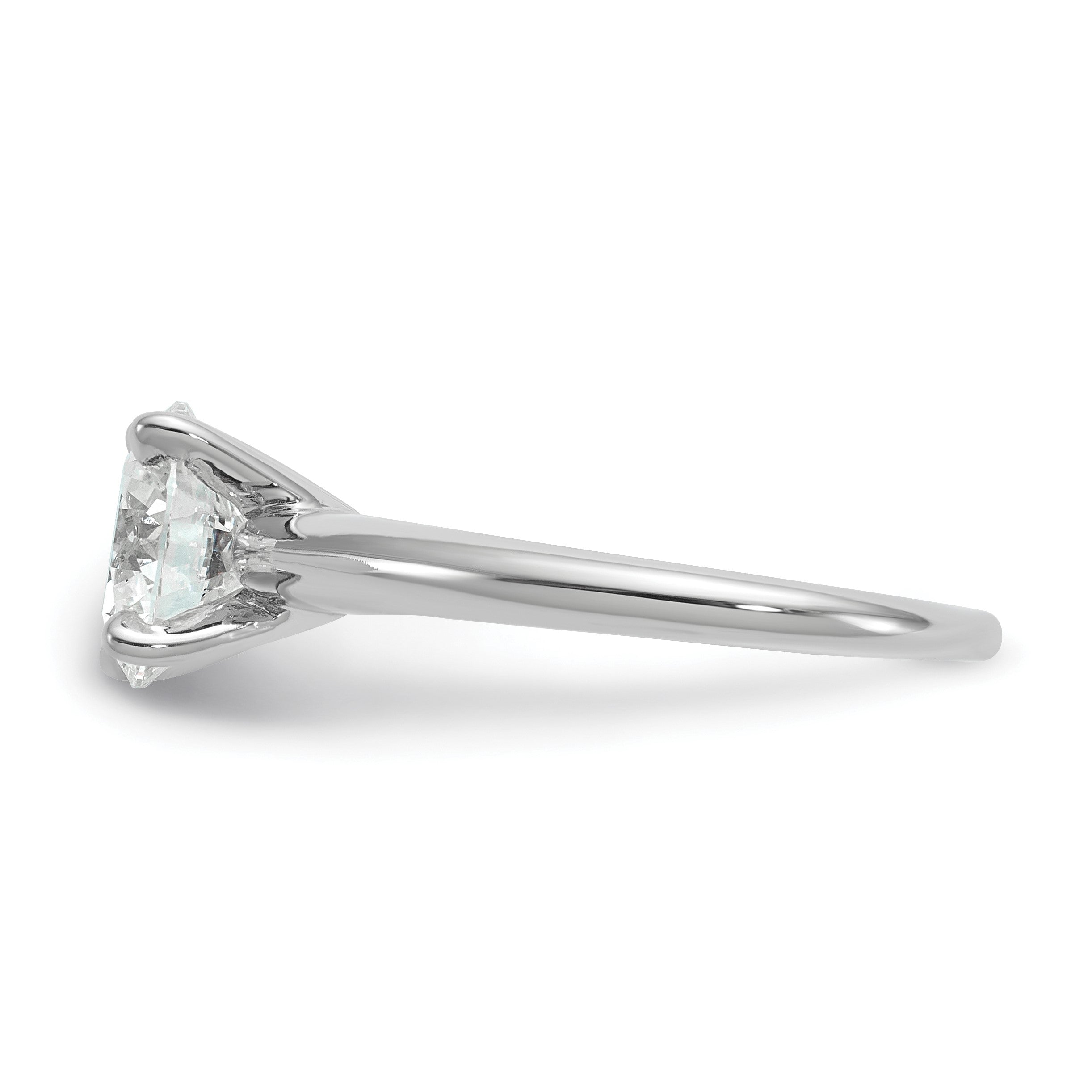 14K Weißgold 2 ct. Labor-Diamant VS/SI+ G+ Rund Solitär Verlobungsring