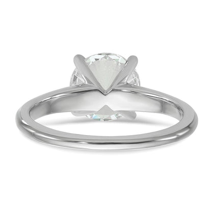 14K Zweifarbig 2 ct. VS/SI+ G+ Laborgezüchteter Diamant Herz-Solitärring