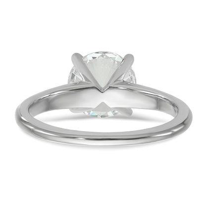 14K Weißgold 14kw 2 ct. VS/SI+ G+ Labor-Diamant Rund Solitär Ring