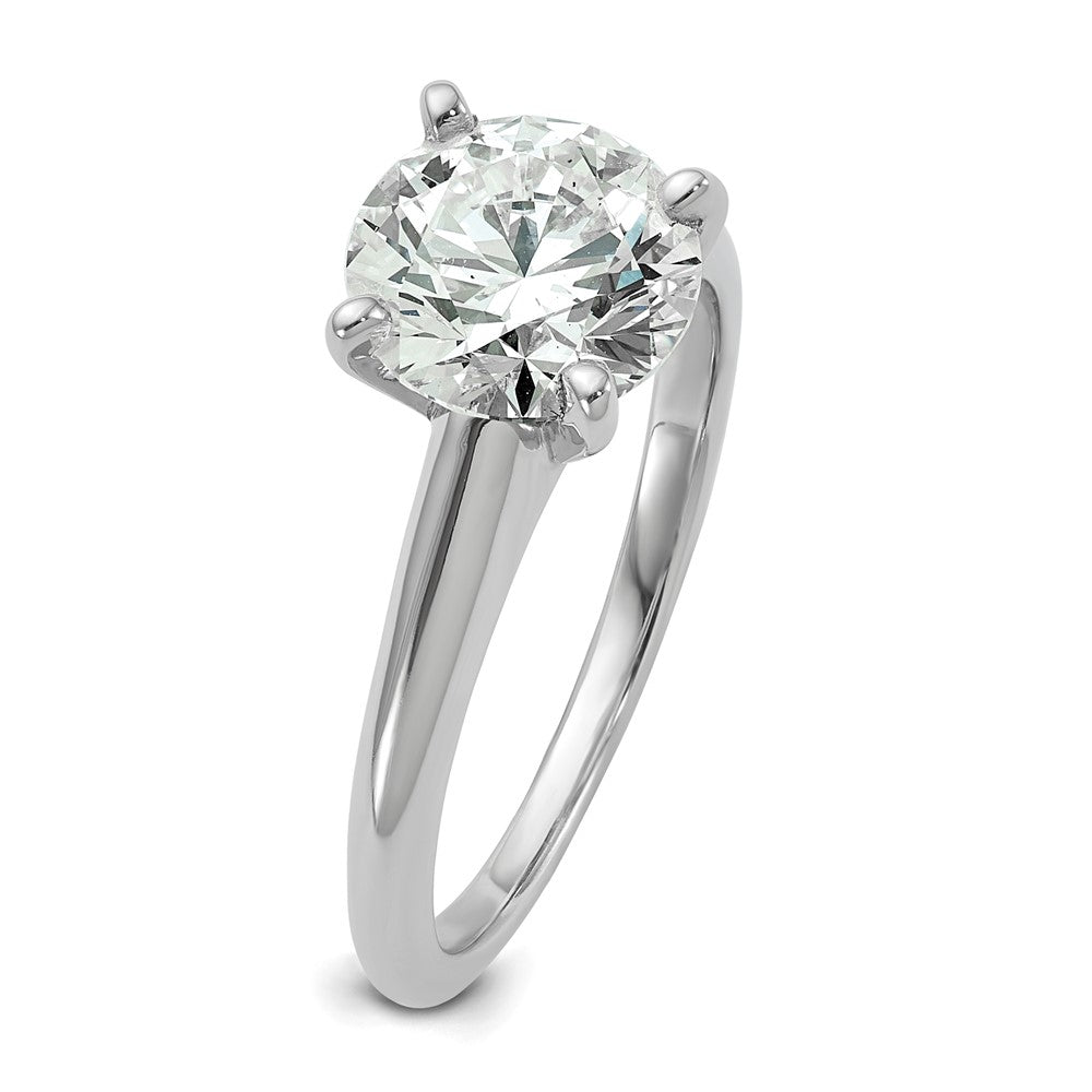 14K Weißgold 2 ct. Labor-Diamant VS/SI+ G+ Rund Solitär Verlobungsring
