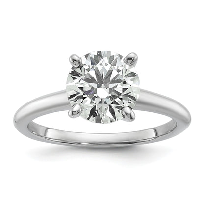 14K Weißgold 2 ct. Labor-Diamant VS/SI+ G+ Rund Solitär Verlobungsring