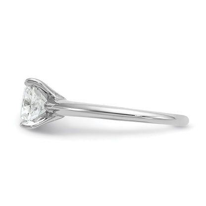 14K Weißgold 2,5 ct. zertifizierter im Labor gezüchteter Diamant VS/SI+ G+ Cushion-Solitär-Verlobungsring