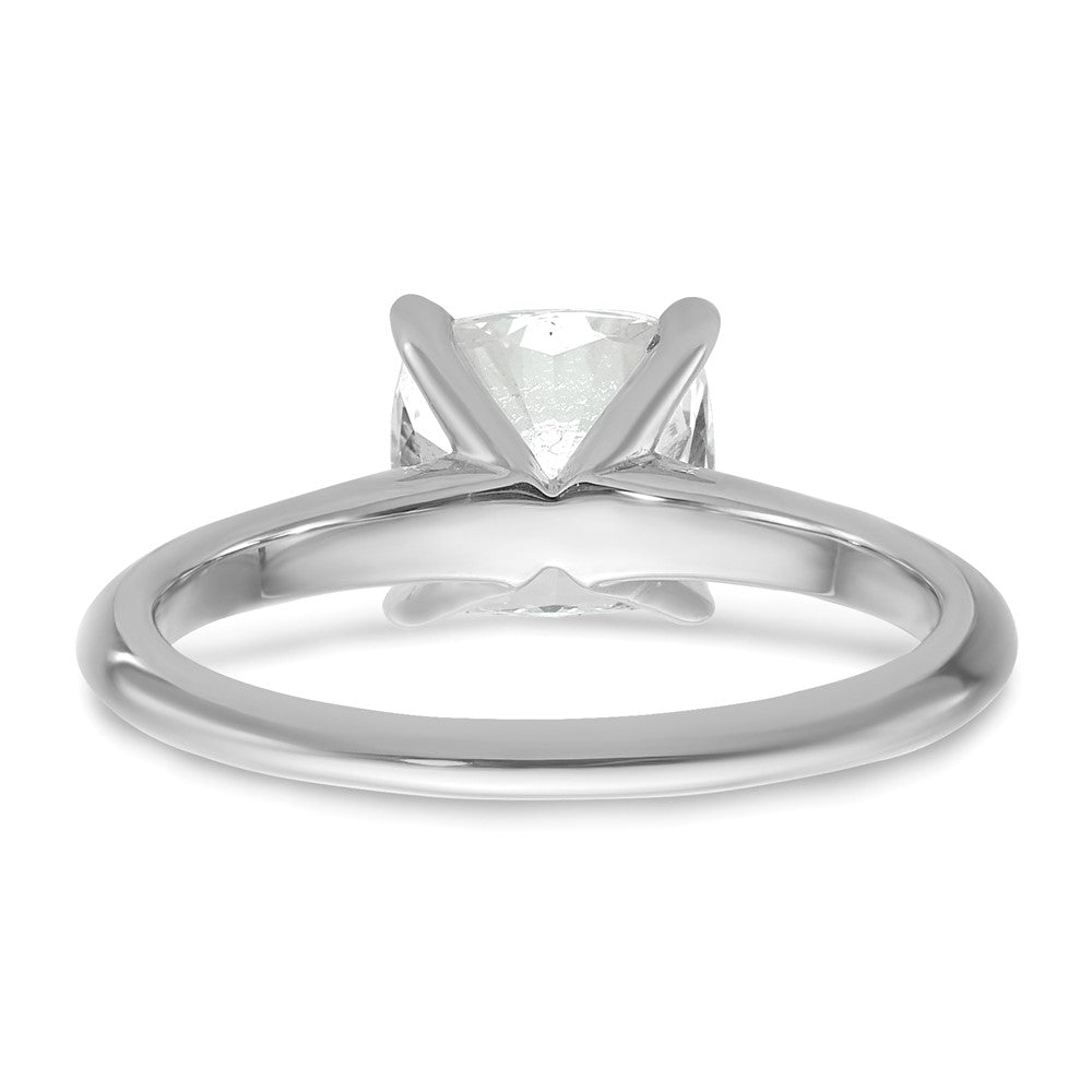 14K Weißgold 2,5 ct. zertifizierter im Labor gezüchteter Diamant VS/SI+ G+ Cushion-Solitär-Verlobungsring