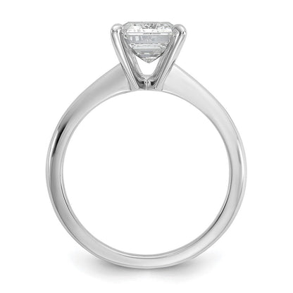 14K Weißgold Verlobungsring mit 2,5 ct. Labor gezüchtetem Diamant VS/SI+ G+ im Smaragdschliff, Solitär