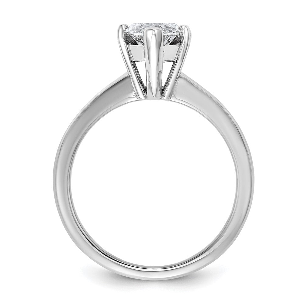 14K Weißgold 2,5 ct. zertifizierter, im Labor gezüchteter Diamant VS/SI+ G+ Marquise-Solitär-Verlobungsring