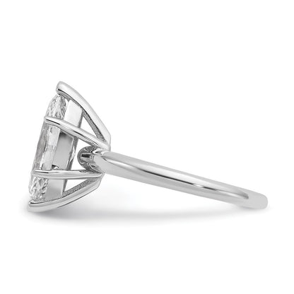 14K Weißgold 2,5 ct. zertifizierter, im Labor gezüchteter Diamant VS/SI+ G+ Marquise-Solitär-Verlobungsring