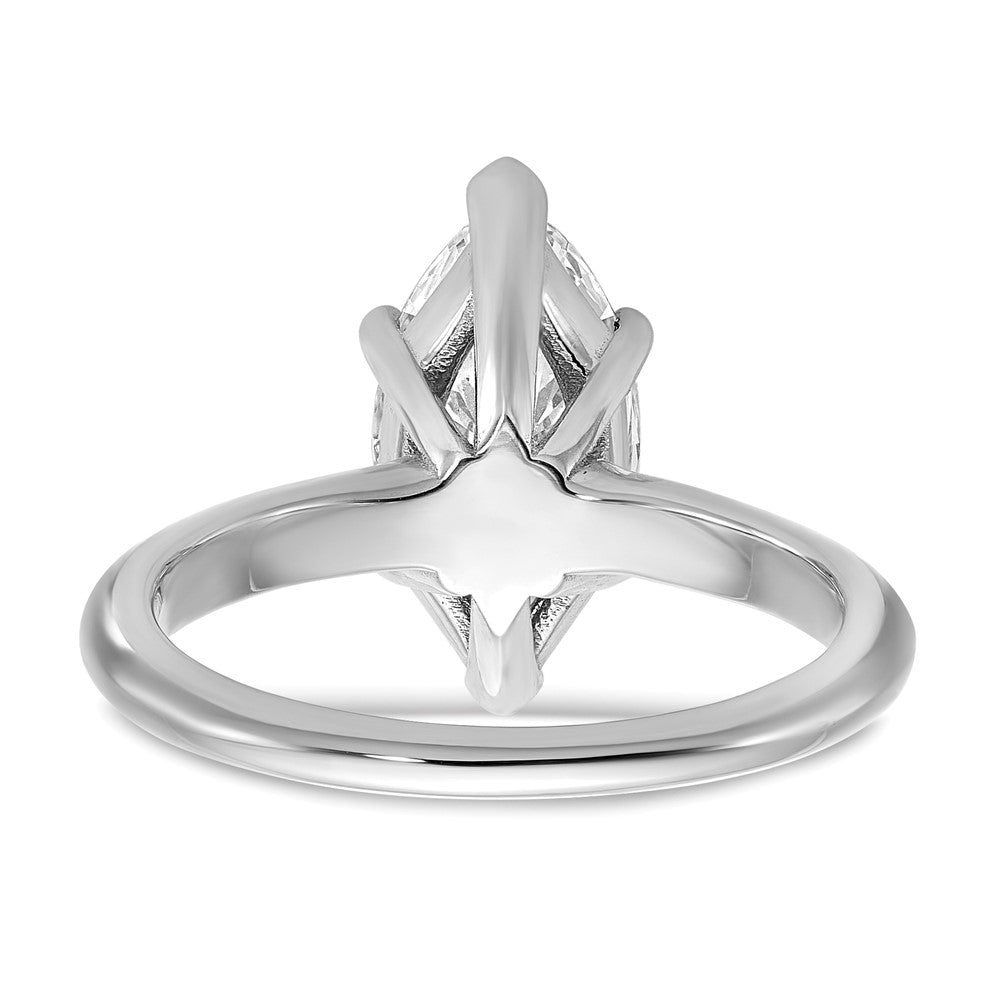 14K Weißgold 2,5 ct. zertifizierter, im Labor gezüchteter Diamant VS/SI+ G+ Marquise-Solitär-Verlobungsring