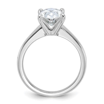 14K Weißgold 2,5 ct. zertifizierter im Labor gezüchteter Diamant VS/SI+ G+ Oval Solitär Verlobungsring